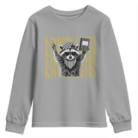 Cool Kindergarten Raccoon Back to School Youth Sweatshirt First Day of School Funny Kids Gift