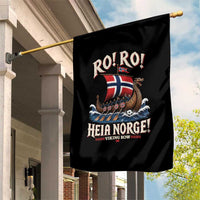 Funny Heia Norge Soccer Viking Row Garden Flag Ro Ro Norway Football Fans Norwegian Pride