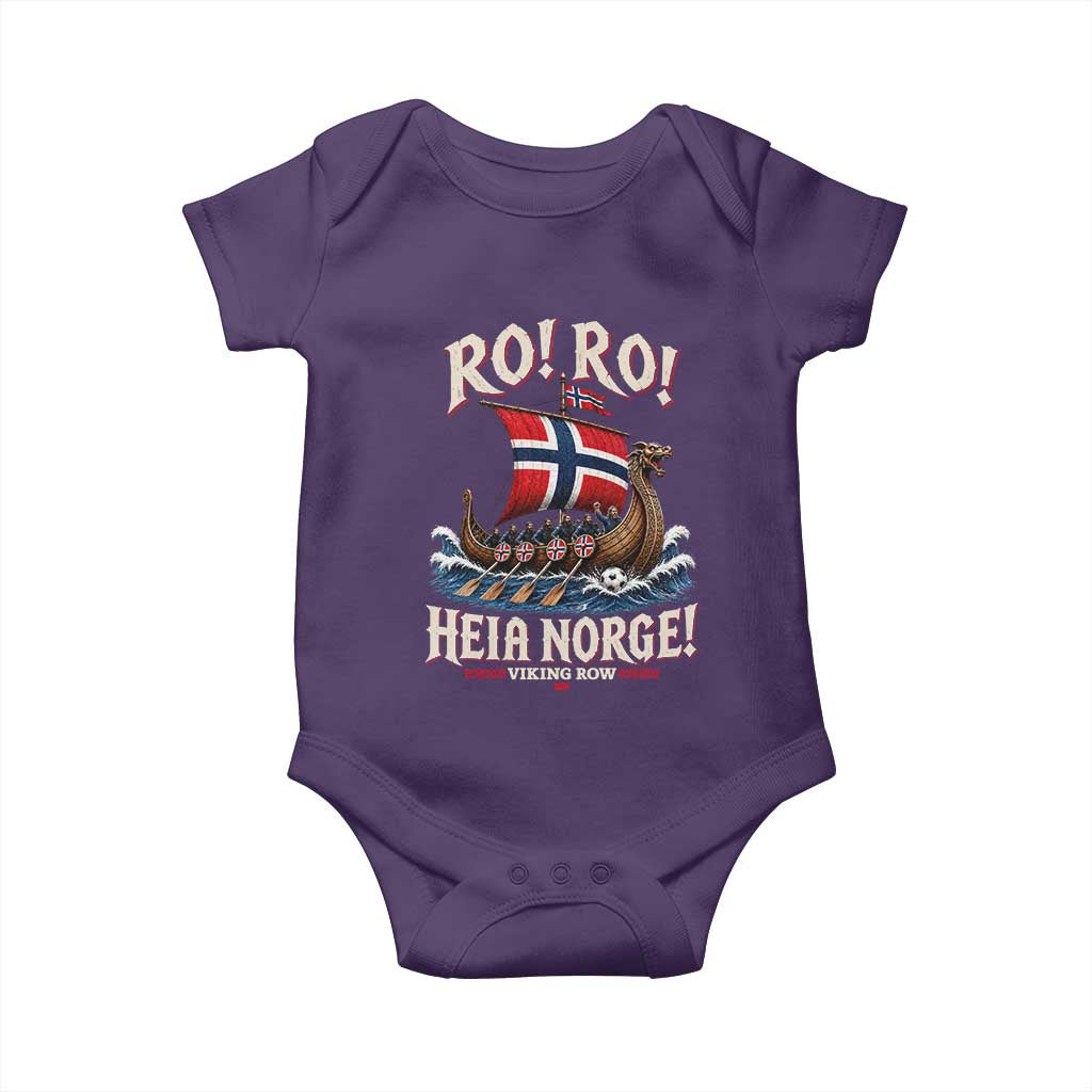 Funny Heia Norge Soccer Viking Row Baby Onesie Ro Ro Norway Football Fans Norwegian Pride