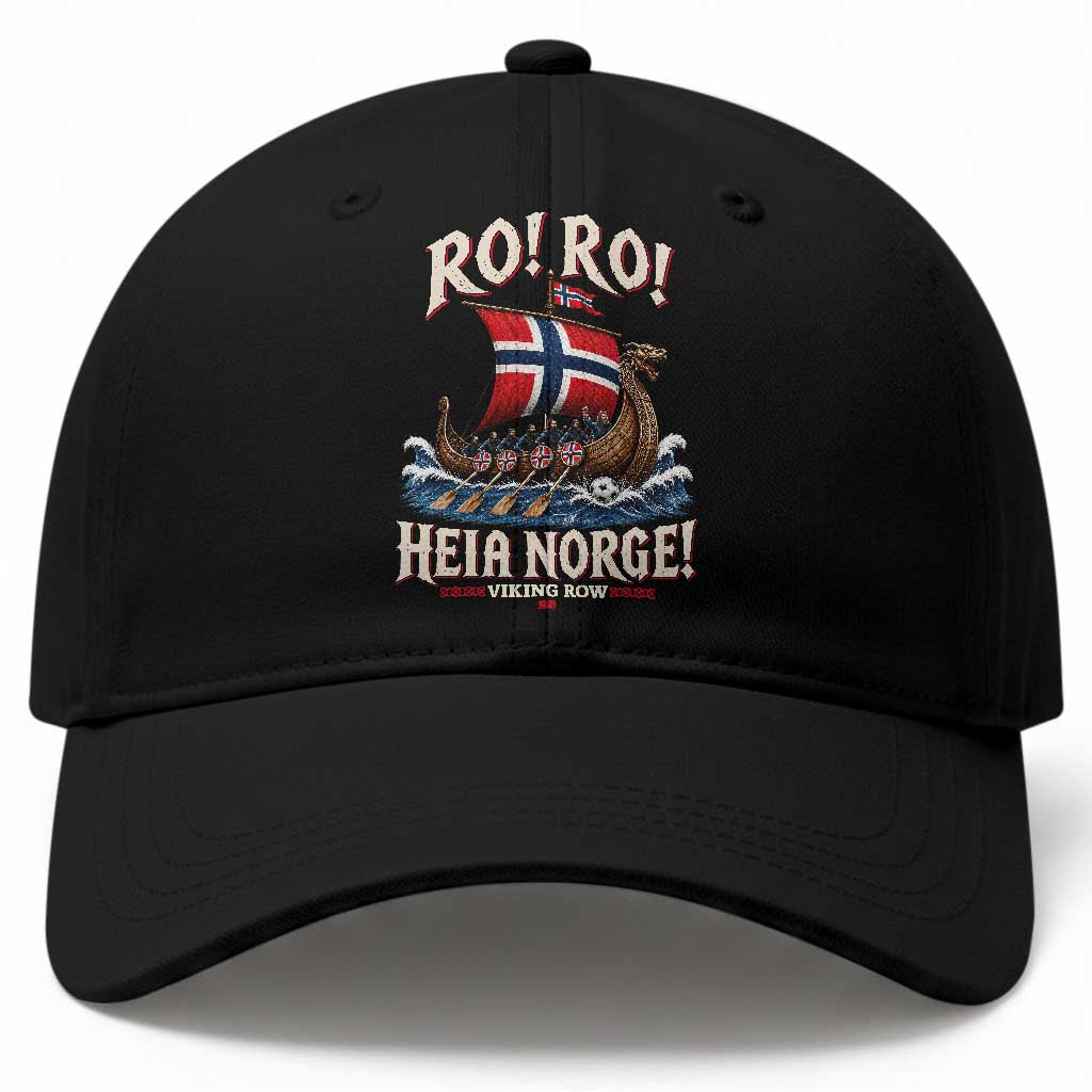 Funny Heia Norge Soccer Viking Row Baseball Cap Ro Ro Norway Football Fans Norwegian Pride