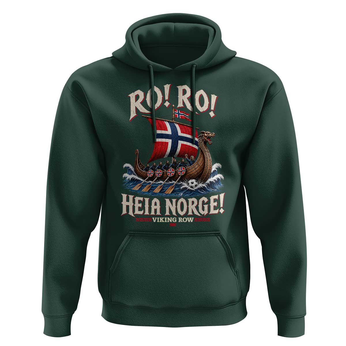 Funny Heia Norge Soccer Viking Row Hoodie Ro Ro Norway Football Fans Norwegian Pride