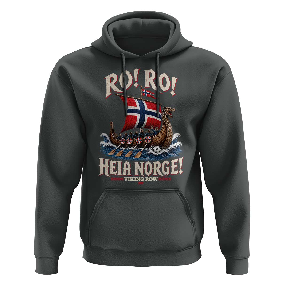 Funny Heia Norge Soccer Viking Row Hoodie Ro Ro Norway Football Fans Norwegian Pride