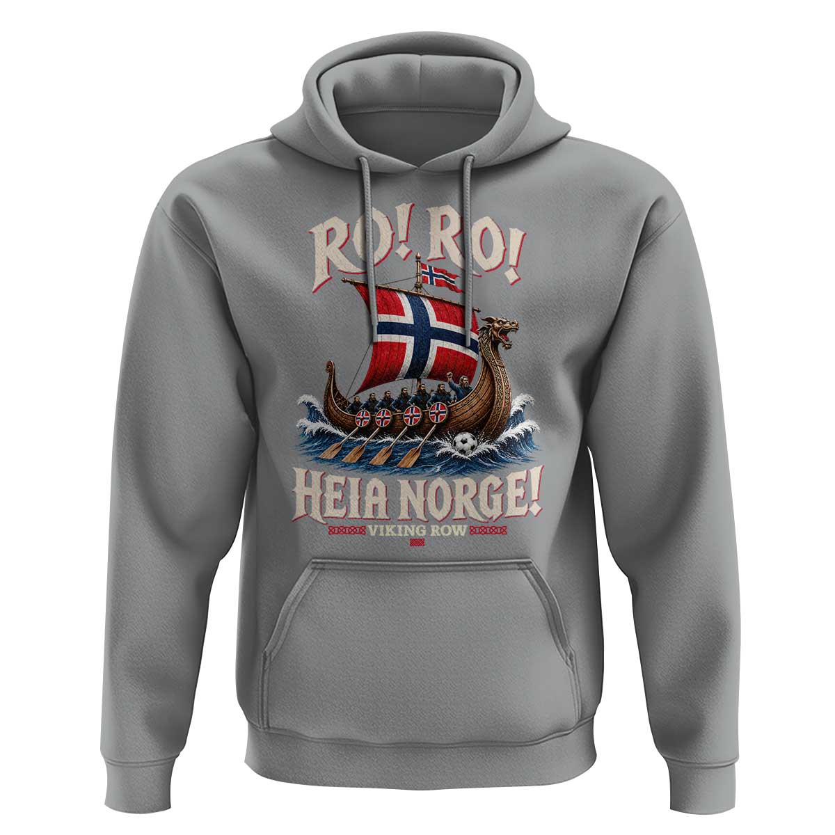 Funny Heia Norge Soccer Viking Row Hoodie Ro Ro Norway Football Fans Norwegian Pride