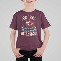 Funny Heia Norge Soccer Viking Row T Shirt For Kid Ro Ro Norway Football Fans Norwegian Pride