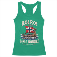 Funny Heia Norge Soccer Viking Row Racerback Tank Top Ro Ro Norway Football Fans Norwegian Pride