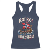 Funny Heia Norge Soccer Viking Row Racerback Tank Top Ro Ro Norway Football Fans Norwegian Pride