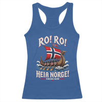 Funny Heia Norge Soccer Viking Row Racerback Tank Top Ro Ro Norway Football Fans Norwegian Pride