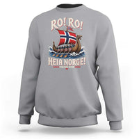 Funny Heia Norge Soccer Viking Row Sweatshirt Ro Ro Norway Football Fans Norwegian Pride