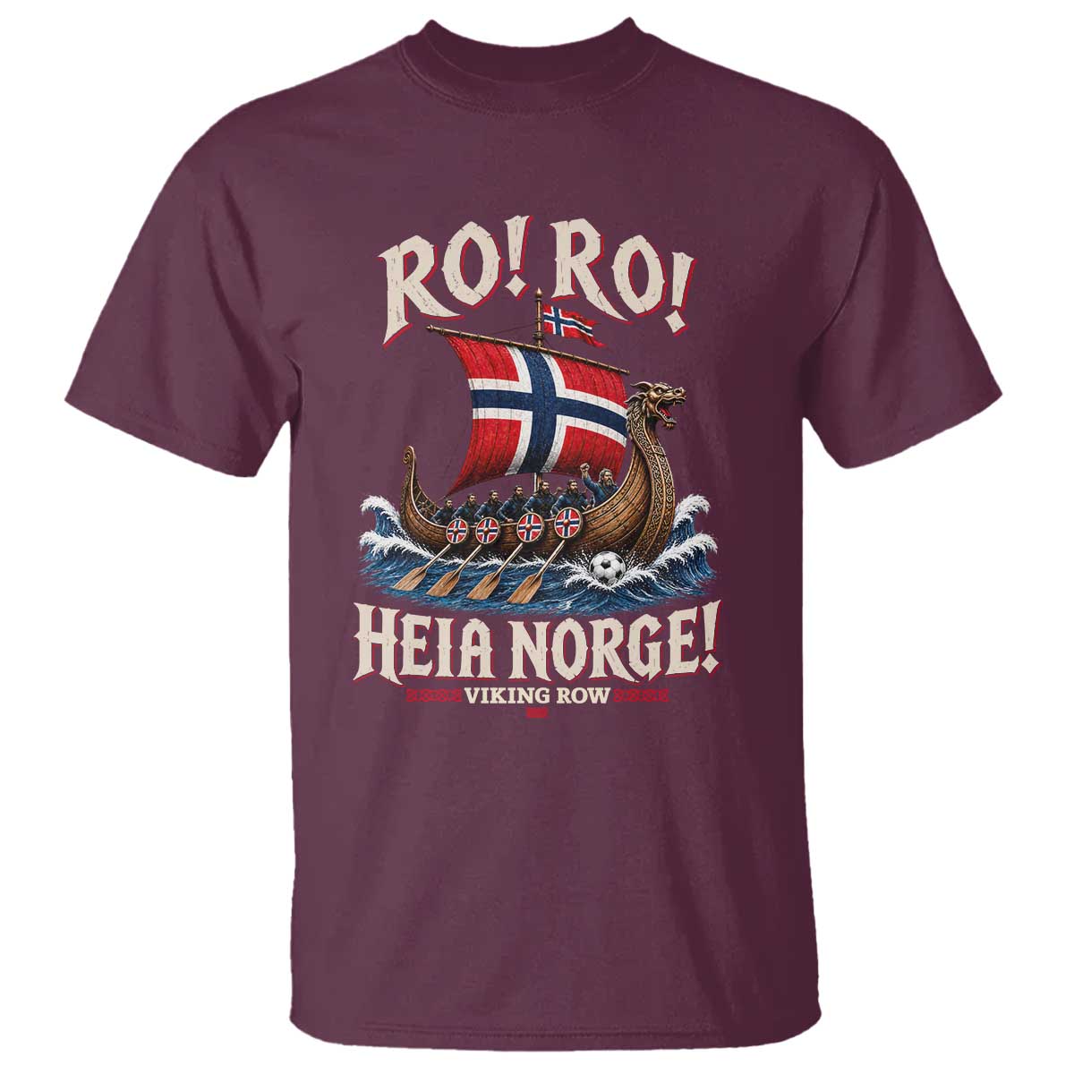 Funny Heia Norge Soccer Viking Row T Shirt Ro Ro Norway Football Fans Norwegian Pride