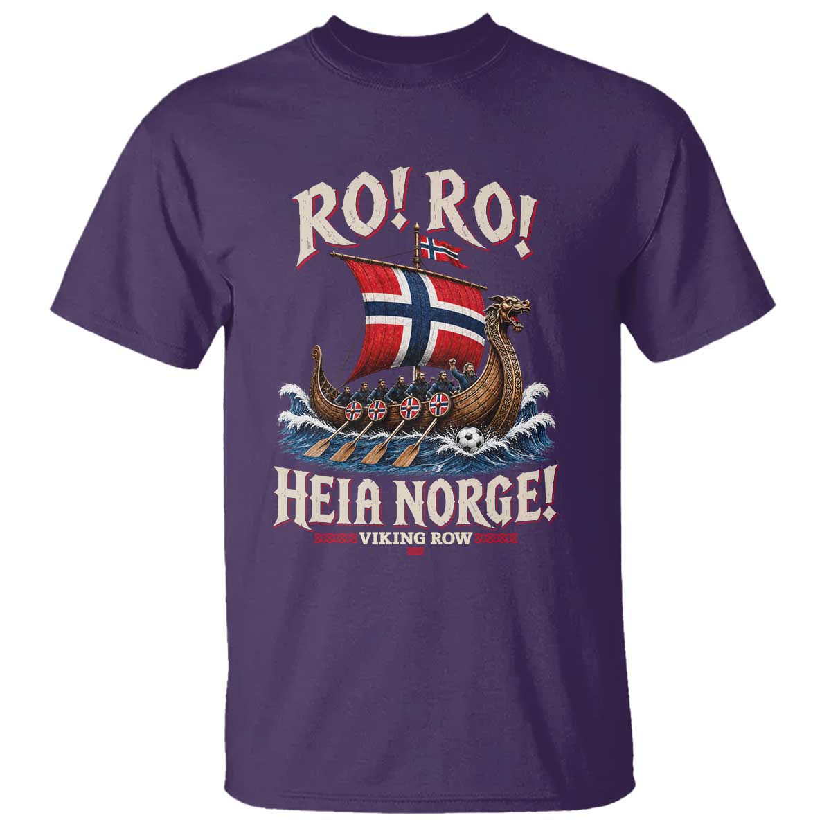 Funny Heia Norge Soccer Viking Row T Shirt Ro Ro Norway Football Fans Norwegian Pride