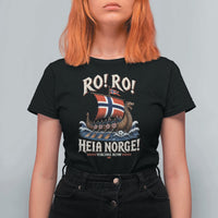 Funny Heia Norge Soccer Viking Row T Shirt For Women Ro Ro Norway Football Fans Norwegian Pride