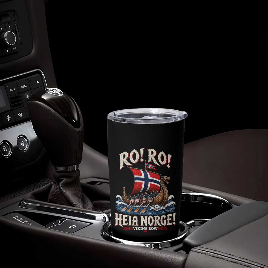Funny Heia Norge Soccer Viking Row Tumbler Cup Ro Ro Norway Football Fans Norwegian Pride