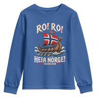Funny Heia Norge Soccer Viking Row Youth Sweatshirt Ro Ro Norway Football Fans Norwegian Pride