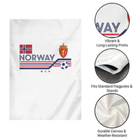 Classic Norway Football Emblem Graphic Garden Flag Retro Norwegian Flag Coat of Arms Norge Soccer Fans