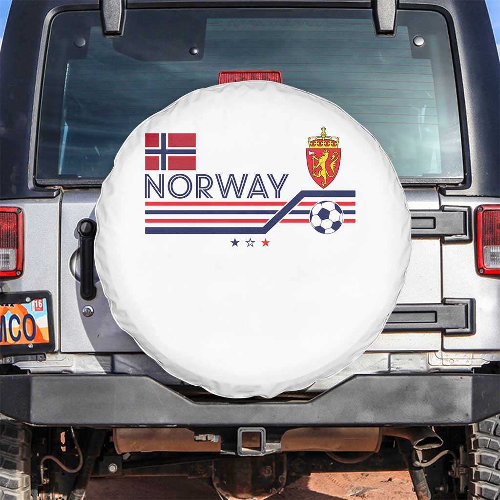 Classic Norway Football Emblem Graphic Spare Tire Cover Retro Norwegian Flag Coat of Arms Norge Soccer Fans