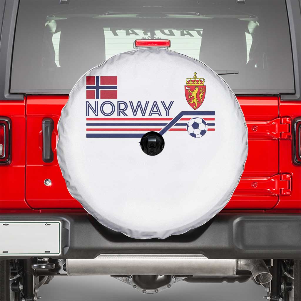 Classic Norway Football Emblem Graphic Spare Tire Cover Retro Norwegian Flag Coat of Arms Norge Soccer Fans