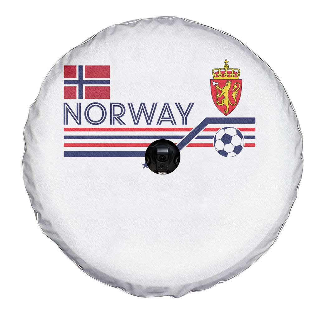 Classic Norway Football Emblem Graphic Spare Tire Cover Retro Norwegian Flag Coat of Arms Norge Soccer Fans
