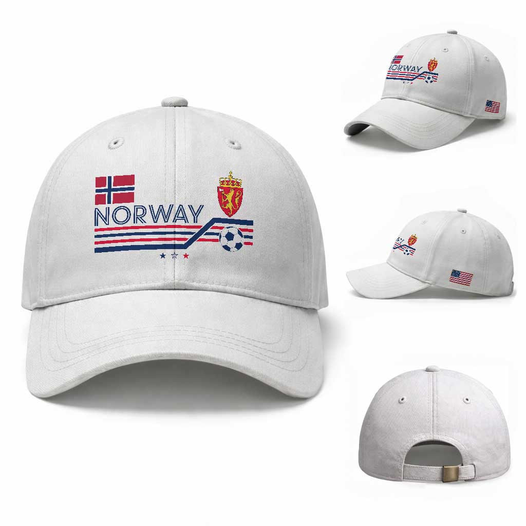 Classic Norway Football Emblem Graphic Baseball Cap Retro Norwegian Flag Coat of Arms Norge Soccer Fans