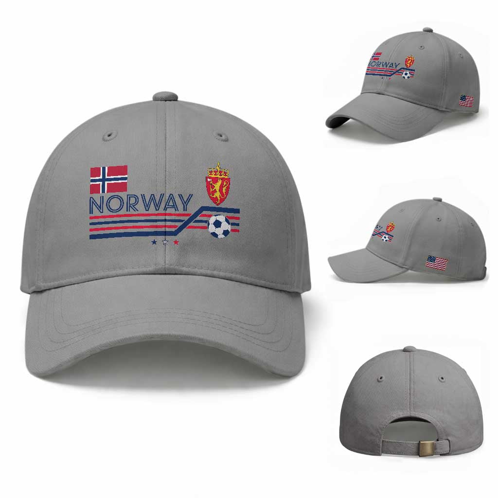 Classic Norway Football Emblem Graphic Baseball Cap Retro Norwegian Flag Coat of Arms Norge Soccer Fans
