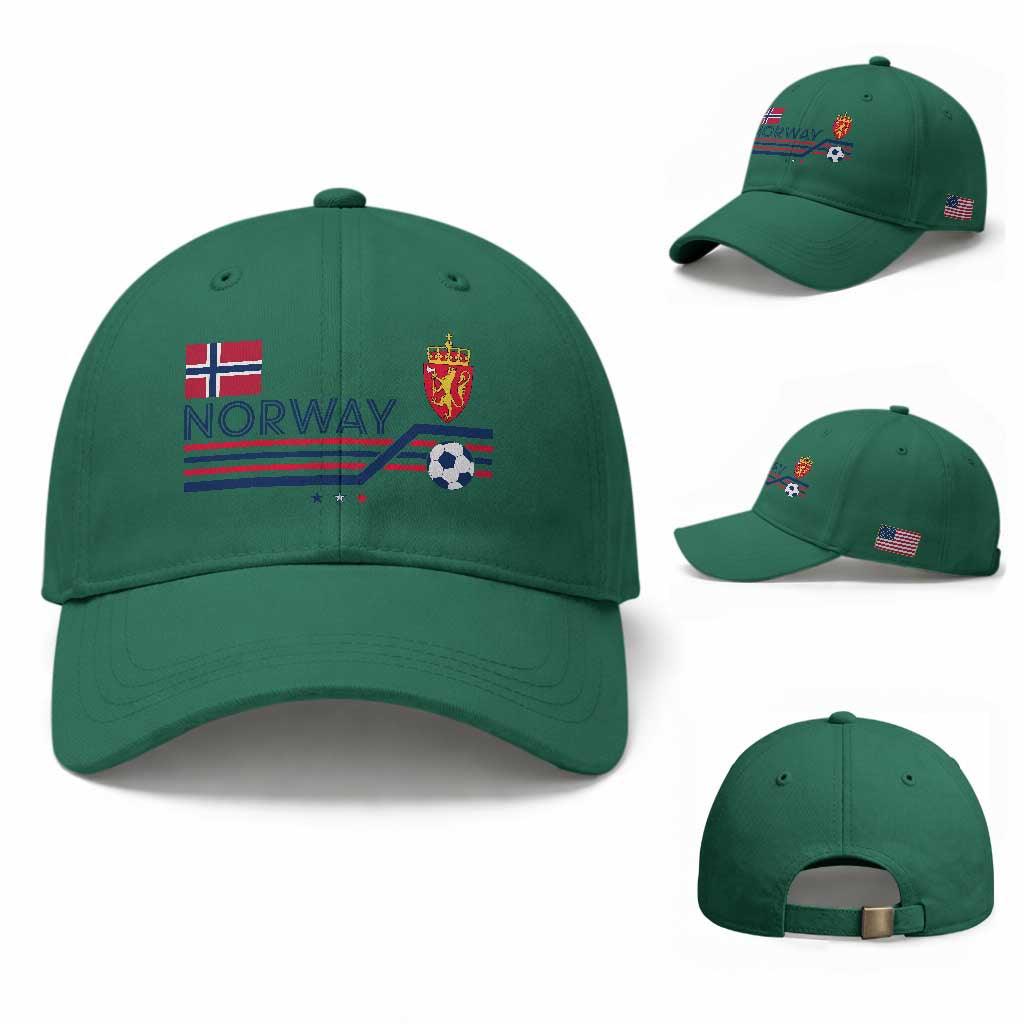 Classic Norway Football Emblem Graphic Baseball Cap Retro Norwegian Flag Coat of Arms Norge Soccer Fans