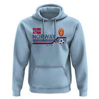 Classic Norway Football Emblem Graphic Hoodie Retro Norwegian Flag Coat of Arms Norge Soccer Fans