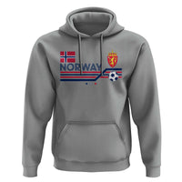 Classic Norway Football Emblem Graphic Hoodie Retro Norwegian Flag Coat of Arms Norge Soccer Fans