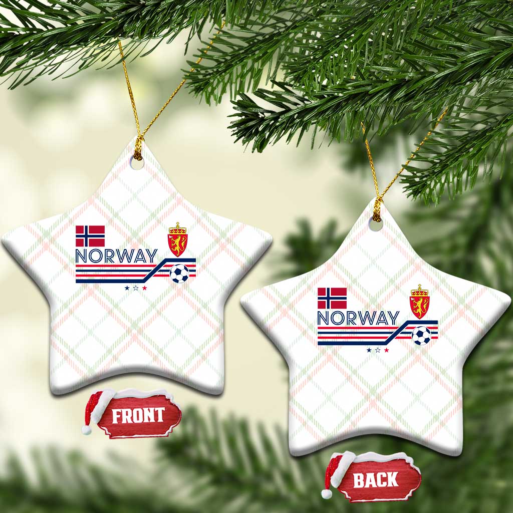 Classic Norway Football Emblem Graphic Ceramic Ornament Retro Norwegian Flag Coat of Arms Norge Soccer Fans