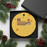 Classic Norway Football Emblem Graphic Ceramic Ornament Retro Norwegian Flag Coat of Arms Norge Soccer Fans