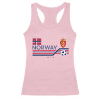 Classic Norway Football Emblem Graphic Racerback Tank Top Retro Norwegian Flag Coat of Arms Norge Soccer Fans