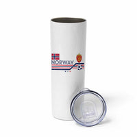 Classic Norway Football Emblem Graphic Skinny Tumbler Retro Norwegian Flag Coat of Arms Norge Soccer Fans