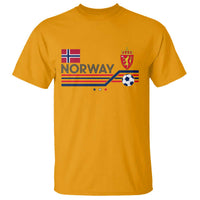 Classic Norway Football Emblem Graphic T Shirt Retro Norwegian Flag Coat of Arms Norge Soccer Fans