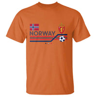 Classic Norway Football Emblem Graphic T Shirt Retro Norwegian Flag Coat of Arms Norge Soccer Fans