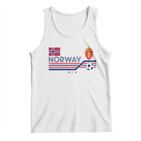 Classic Norway Football Emblem Graphic Tank Top Retro Norwegian Flag Coat of Arms Norge Soccer Fans