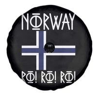 Norway Flag Ro Ro Ro Norse Rune Typography Graphic Spare Tire Cover Norge Football Fans Norwegian Pride
