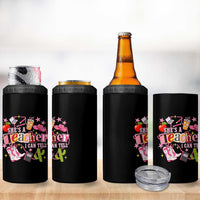 She is a Teacher I Can Tell School Aesthetic 4 in 1 Can Cooler Tumbler Retro Groovy Western Cowgirl Texas