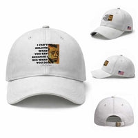 Inspiring James Baldwin Civil Rights Quote Portrait Baseball Cap I Cant Believe What You Say Because I See What You Do
