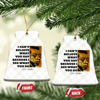 Inspiring James Baldwin Civil Rights Quote Portrait Ceramic Ornament I Cant Believe What You Say Because I See What You Do