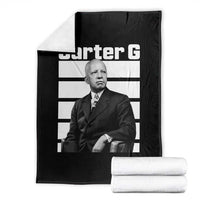 Inspiring Father of Black History Icon Portrait Throw Blanket Carter G Civil Rights Legacy Supporter