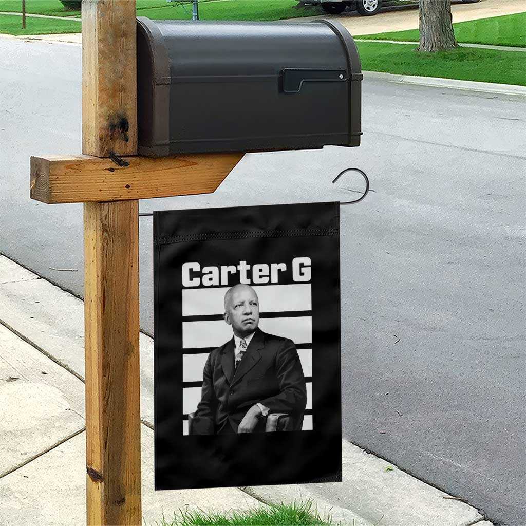 Inspiring Father of Black History Icon Portrait Garden Flag Carter G Civil Rights Legacy Supporter