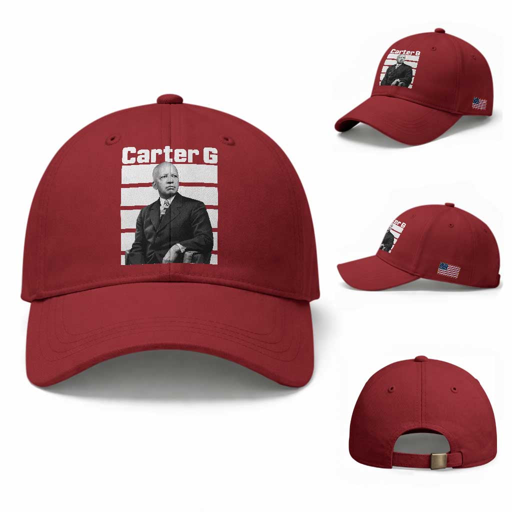Inspiring Father of Black History Icon Portrait Baseball Cap Carter G Civil Rights Legacy Supporter