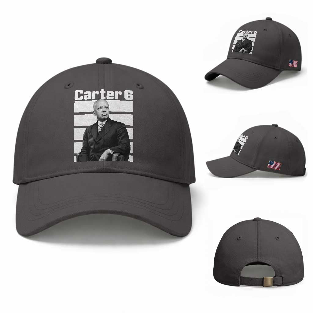 Inspiring Father of Black History Icon Portrait Baseball Cap Carter G Civil Rights Legacy Supporter