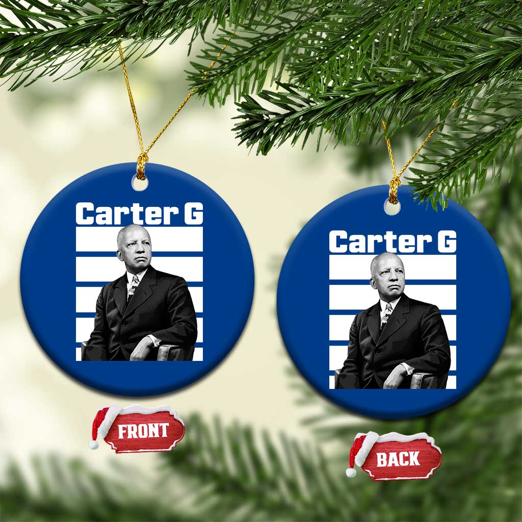 Inspiring Father of Black History Icon Portrait Ceramic Ornament Carter G Civil Rights Legacy Supporter