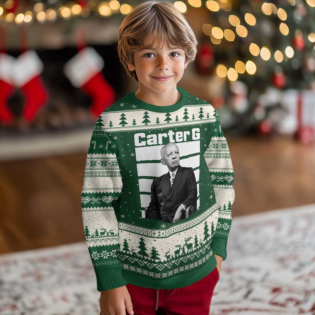Inspiring Father of Black History Icon Portrait Ugly Christmas Sweater Carter G Civil Rights Legacy Supporter