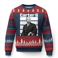 Inspiring Father of Black History Icon Portrait Ugly Christmas Sweater Carter G Civil Rights Legacy Supporter