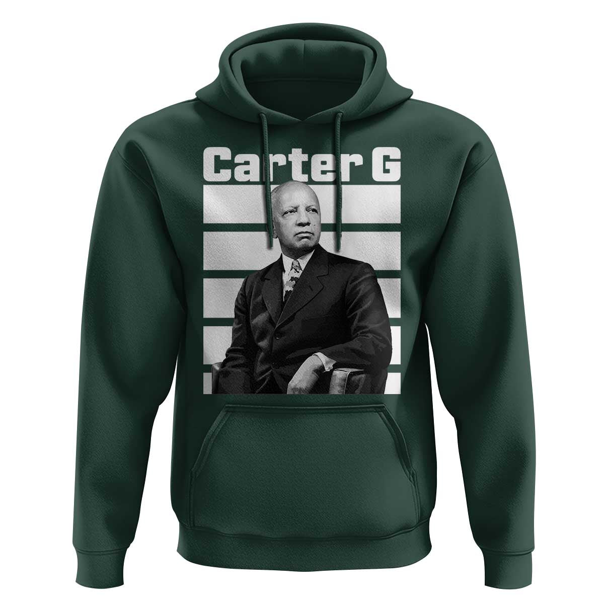 Inspiring Father of Black History Icon Portrait Hoodie Carter G Civil Rights Legacy Supporter
