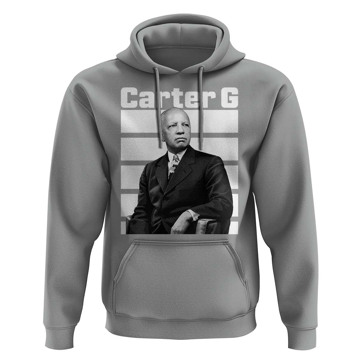 Inspiring Father of Black History Icon Portrait Hoodie Carter G Civil Rights Legacy Supporter