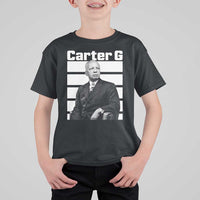 Inspiring Father of Black History Icon Portrait T Shirt For Kid Carter G Civil Rights Legacy Supporter