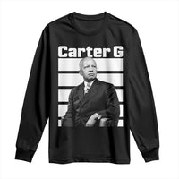 Inspiring Father of Black History Icon Portrait Long Sleeve Shirt Carter G Civil Rights Legacy Supporter