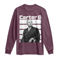 Inspiring Father of Black History Icon Portrait Long Sleeve Shirt Carter G Civil Rights Legacy Supporter