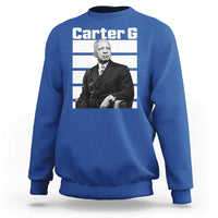 Inspiring Father of Black History Icon Portrait Sweatshirt Carter G Civil Rights Legacy Supporter